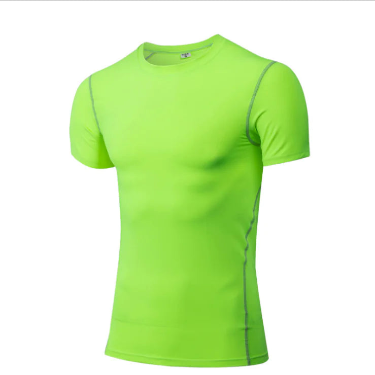 Fitness Short Sleeve Athletic Compression Shirt