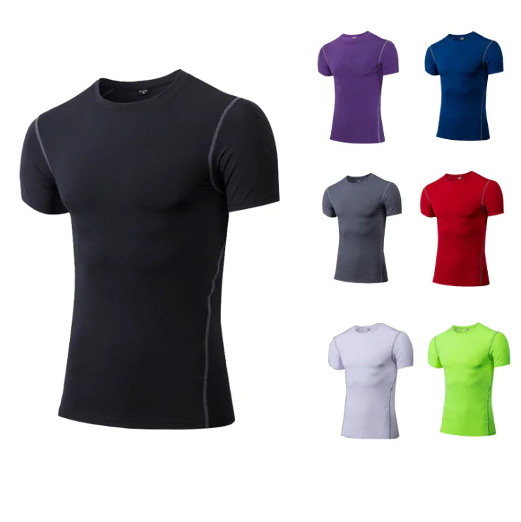 Fitness Short Sleeve Athletic Compression Shirt
