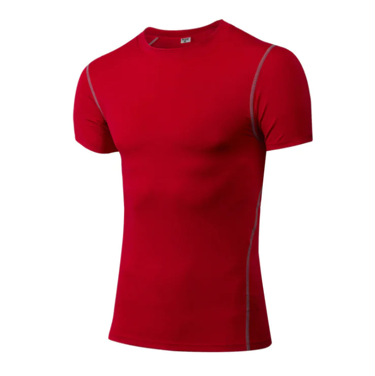 Fitness Short Sleeve Athletic Compression Shirt