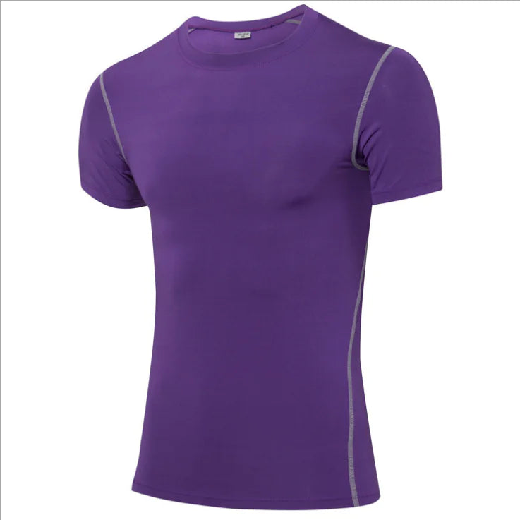 Fitness Short Sleeve Athletic Compression Shirt